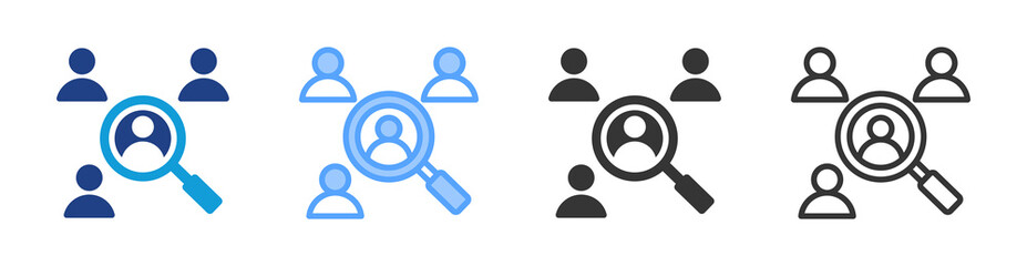 Selection icon set multiple style collection