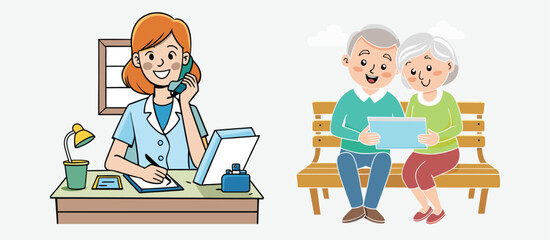 Business people having a team meeting in an office