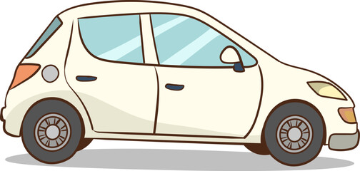 car isolated on white background