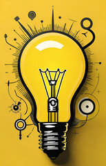 light bulb vector illustration