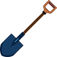 Folding shovel Vector 