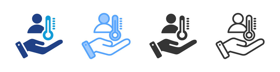 Patient Care icon set multiple style collection