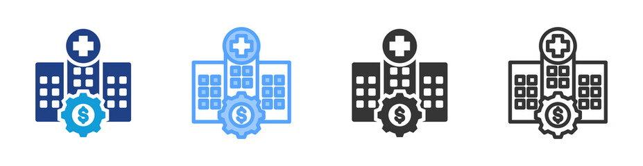 Healthcare Industry icon set multiple style collection