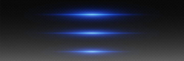Magic horizontal lines of light, blue beam effect.