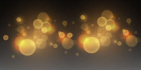 Shiny background of lights and bokeh. Light sparkles of light and blur.