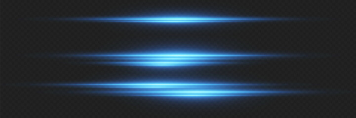 Magic horizontal lines of light, blue beam effect.