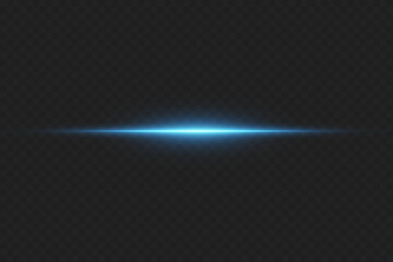 Magic horizontal lines of light, blue beam effect.