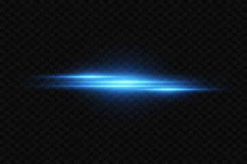 Magic horizontal lines of light, blue beam effect.
