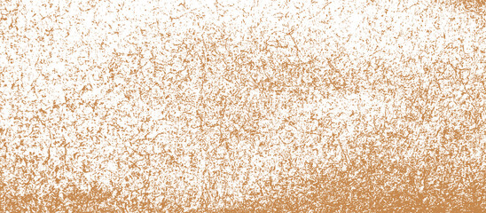 Grainy Brown Paper with Torn Edge and Dusty Grunge Texture Overlay on White Background