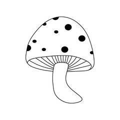 Cute Mushroom Illustration
