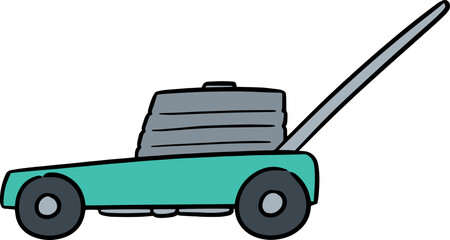 Fototapeta premium Illustration of mower 