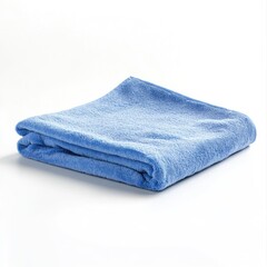 Light blue plush towel
