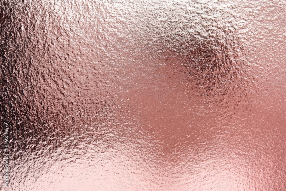 Poster rose gold metallic texture design with subtle reflections and shiny surface effect