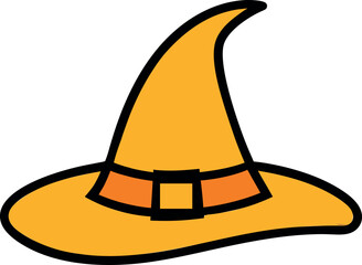 halloween witch hat vector