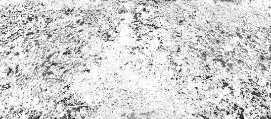 Distressed Grainy Grunge Gray Texture Overlay on Transparent Background for Design Element