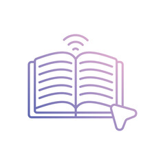 Online Library Vector icon