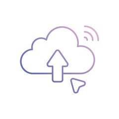 Data Upload Vector icon