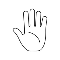 Obraz premium Hand gesture symbolizing stop action 