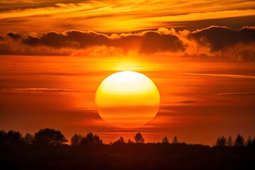 Obraz premium sunset in the desert