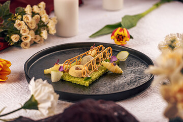 Gourmet fine dining starter