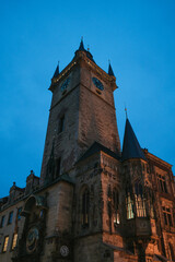 Fototapeta premium Medieval Building Under Blue Sky In Prague 