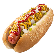 hot-dog isolated on a transparent background
