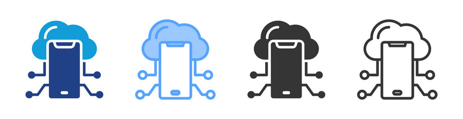 Virtual Desktop icon set multiple style collection