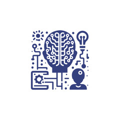 vector illustration of a head of the person with a head