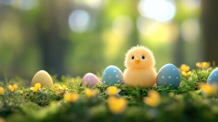 Easter meadow sunshine
