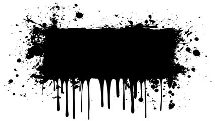 Ink splatter pattern creates dramatic effect for artistic projects and designs