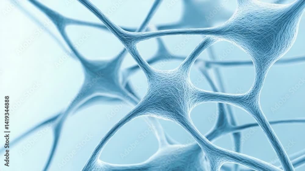 Poster neural network: a close-up look at a sophisticated neural network, highlighting its intricate struct