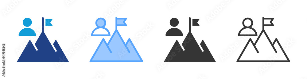Poster Badness icon set multiple style collection