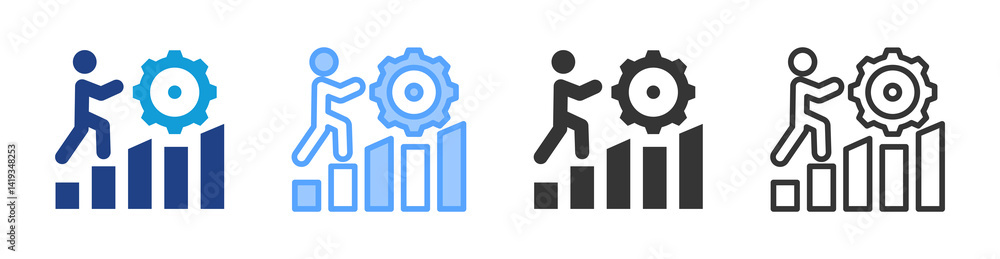 Aufkleber Challenge icon set multiple style collection