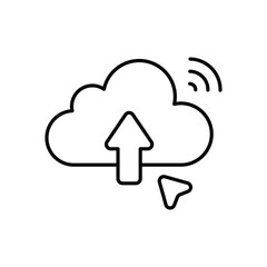 Data Upload Vector icon