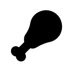 Chicken Drumstick Icon Design