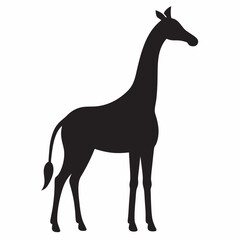 Fototapeta premium Giraffe silhouette clipart silhouette Design 