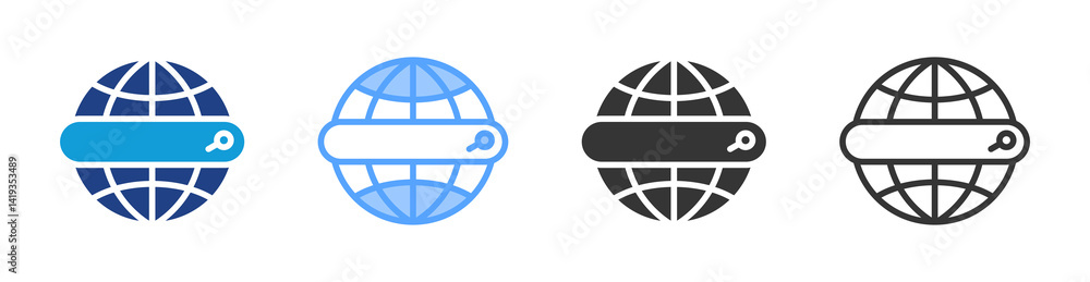 Poster Website icon set multiple style collection