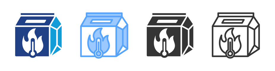 Hot Bag icon set multiple style collection