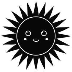 Smiling Sun Vector Illustration