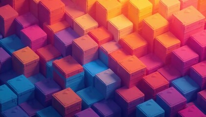 Geometric shapes, vibrant color blocks, endless repeat, contemporary, trendy, minimal