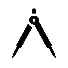 Compass for Technical Drawing Icon Design