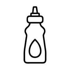 Cooking Oil Bottle with Cap Icon Design