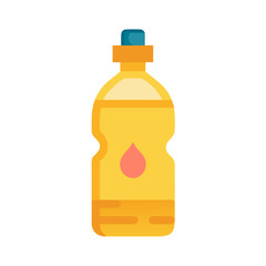 Cooking Oil Bottle with Cap Icon Design