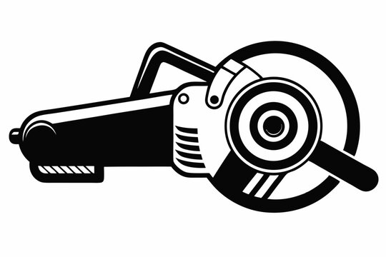 black and white circular saw tool clip art preview