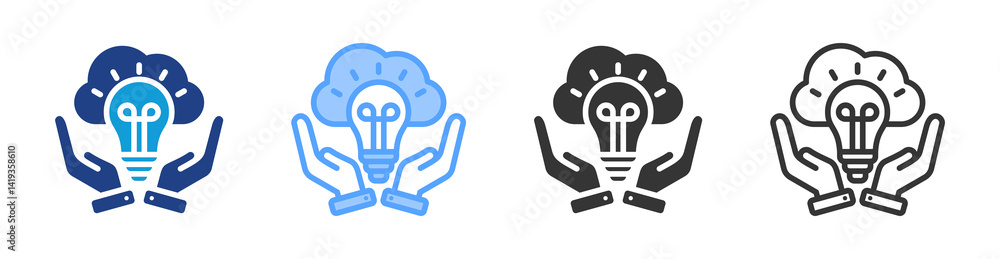 Aufkleber digital asset icon set multiple style collection