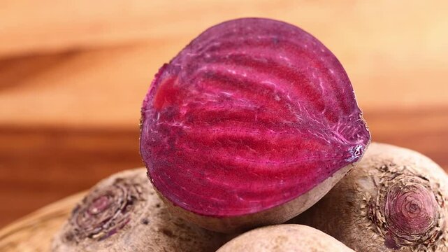 Close-up of beetroot in a basket