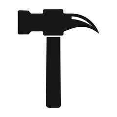 Minimalist Bolt and Nut Silhouette Engineering Tool Vector Illustration
