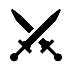Crossed Swords Icon Design