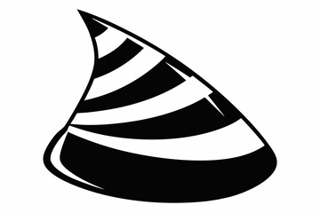 candy corn silhouette line art vector illustration