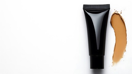 Naklejka premium Makeup Foundation Tube Swatch